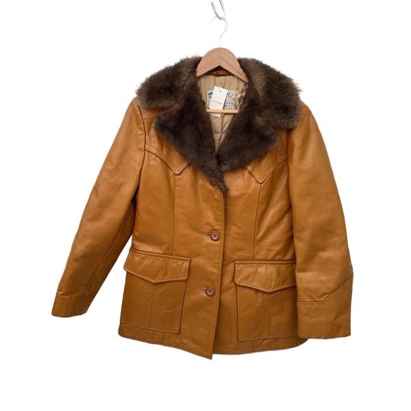 Schott◇80s/ランチコート/L/レザー/BRW/無地 : セカンドストリート