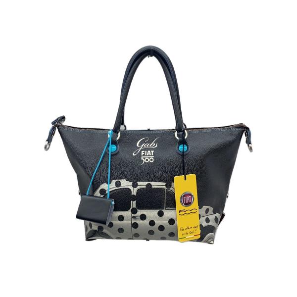 GABS / FIATコラボ/トートバッグ/3WAY/PVC/BLK/BLU GABS◇FIATコラボ/トートバッグ/3WAY/PVC/BLK/BLU : セカンド