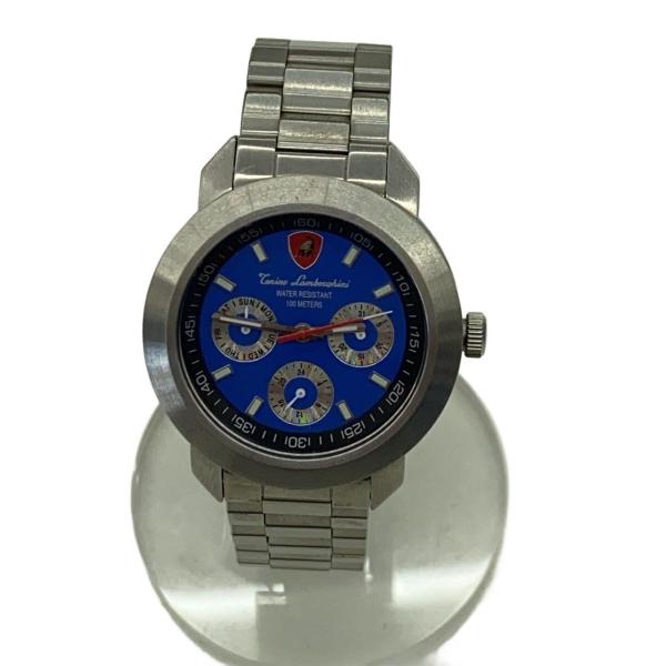 Tonino Lamborghini◇クォーツ腕時計/アナログ/ステンレス/BLU