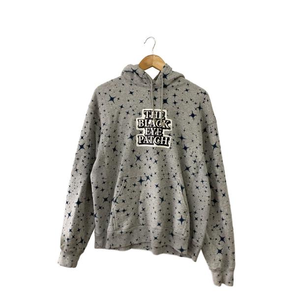 THE BLACK EYE PATCH◇22aw/LABEL STAR PATTERNED HOODIE/パーカー/M