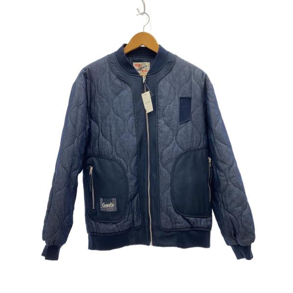 Karaku◇キルティングジャケット/L/ポリエステル/NVY : セカンド