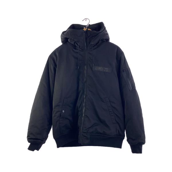 AVIREX◇フライトジャケット/XL/ポリエステル/BLK/無地/783-4252050