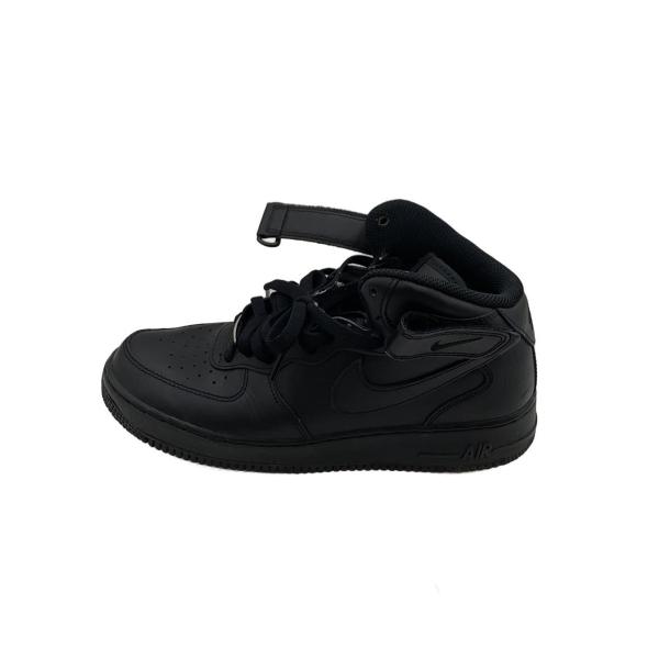 NIKE◇AIR FORCE 1 MID 07_エアフォース ミッド 07/27.5cm/BLK/レザー