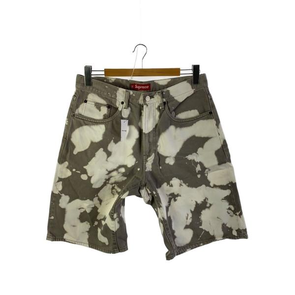Supreme◇BAGGY DENIM SHORT BLEACHED/ショートパンツ/32/コットン/GRY