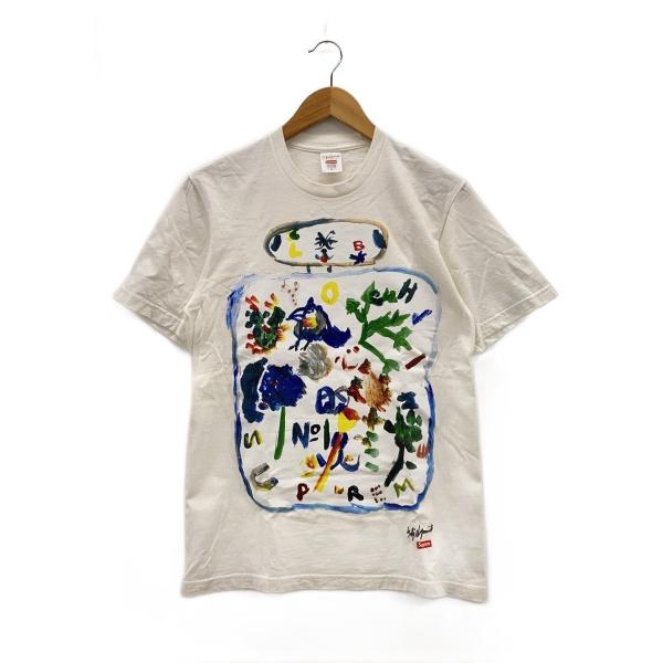 Supreme◇×YOHJI YAMAMOTO/22AW/Paint Tee/襟シミ有/Tシャツ/S