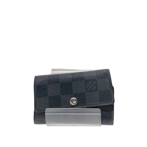 LOUIS VUITTON◇キーケース/フェイクレザー/BLK/総柄/メンズ/N62662