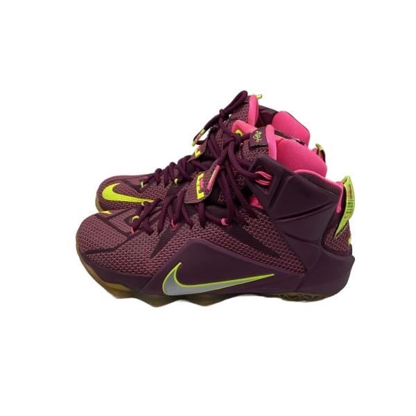 NIKE◆LEBRON XII/レブロン/ボルドー/684593-607/27cm/BRD//