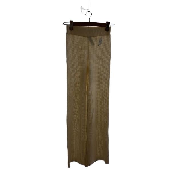 ☆極美品　alo yoga XS ワイドストレートパンツ alo(ALO YOGA)◇ワイドパンツ/XXS/カシミア/CRM/W51286R// : セカンド