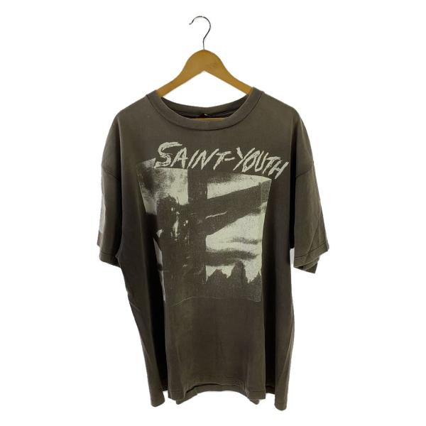 Saint　グラフィックTシャツ Mサイズ ダークグレー SAINT MICHAEL(セントマイケル) SS TEE SAINT DEATHオーバー