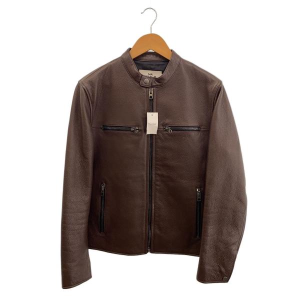 COACH◇シングルライダースジャケット/M/牛革/BRW/F86594 : セカンド