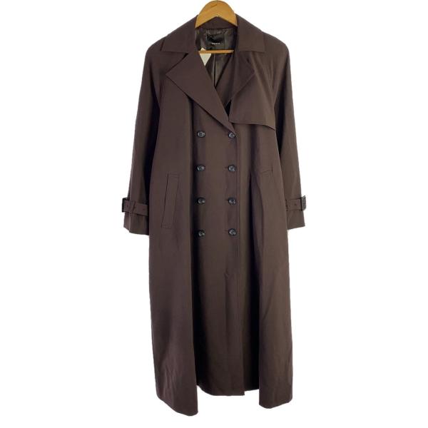 anuans / ウールブレンドトレンチコート/FREE/ポリエステル/BRW/1523400361-0 anuans◇ウールブレンドトレンチコート/FREE/ポリエステル/BRW