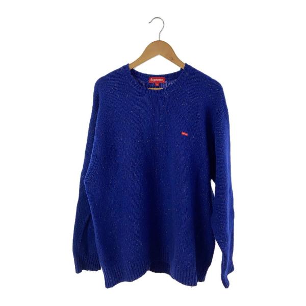 トップス 22FW Small Box Speckle Sweater XL Supreme◇22AW Small Box Speckle Sweater(厚手)/XL/ウール/BLU