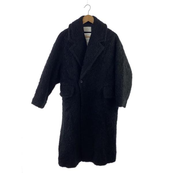 HYKE◇ASTRAKHAN DOUBLE-BREASTED COAT/コート/1/ウール/BLK/232-17390 
