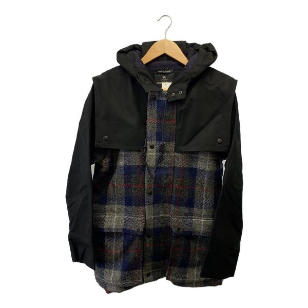 Nigel Cabourn◇×HARRIS TWEED/異素材切替/オイルドコート/46/チェック