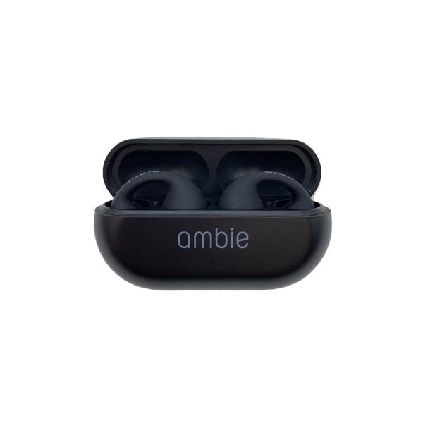 ambie ワイヤレスイヤホン ブラック 箱付き ambie ワイヤレスイヤホン ブラック - メルカリ