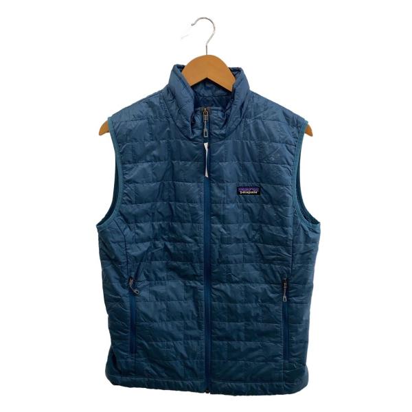 patagonia◇キルティングベスト/S/ポリエステル/BLU/84242SP23