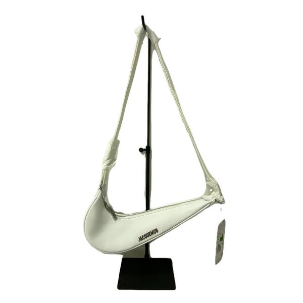 NIKE◇JACQUEMUS LE SWOOSH BAG/牛革/WHT/DQ0324-100/レザー/ロゴ