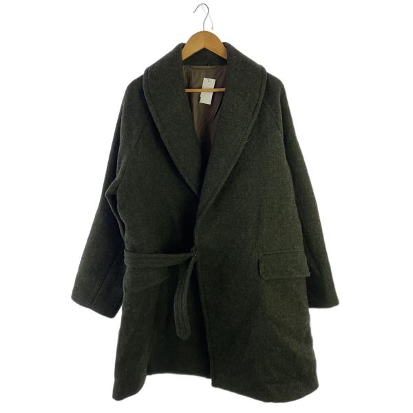 COMOLI◇ショールカラーコート/3/ウール/KHK/Q03-04009 : セカンド