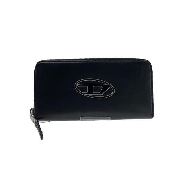 展示品 DIESEL本革ロングウォレット BLK DIESEL◇長財布/レザー