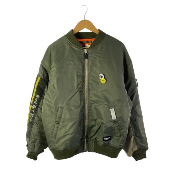 NEIGHBORHOOD◇フライトジャケット/L/ナイロン/KHK/242UTNH-JKM03