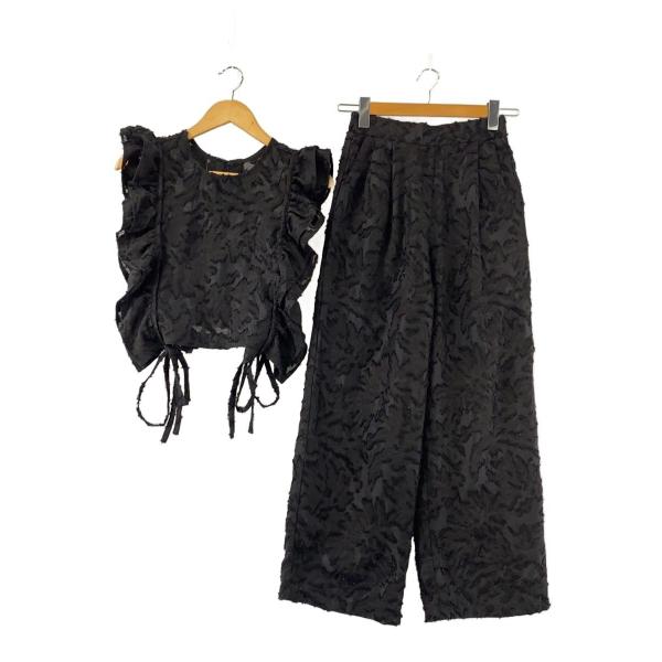 ANDREA&Co.上下セット ANDREA&Co.◇セットアップ/M/ポリエステル/BLK/無地/32398H134