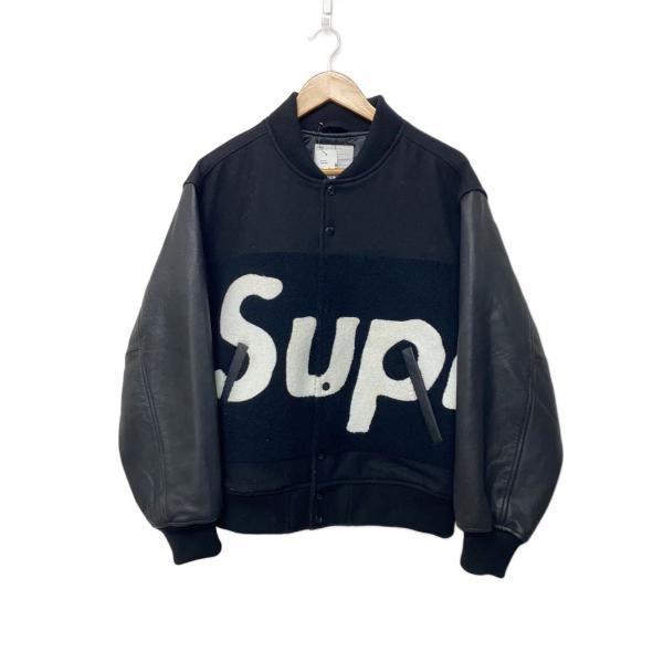 Supreme◇24SS/big logo chenille varsity jacket/スタジャン/M/ウール