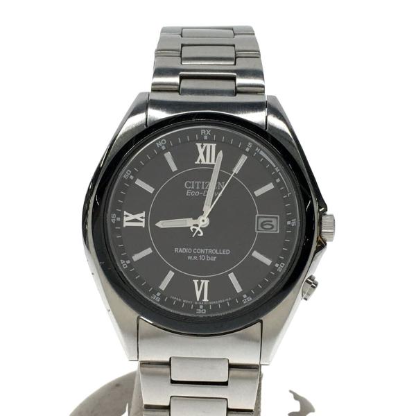 CITIZEN◇ソーラー腕時計/アナログ/ステンレス/BLK/SLV/GN-4W-S CITIZEN◇ソーラー腕時計/アナログ/ステンレス/BLK/SLV/GN-4W-S