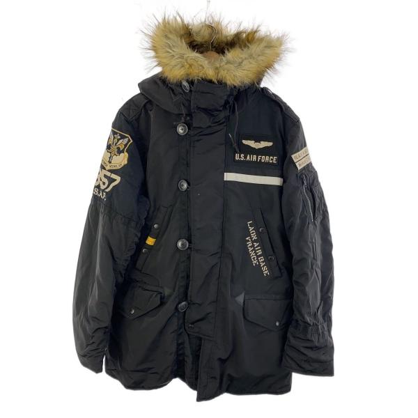 AVIREX◇フライトジャケット/XL/ポリエステル/BLK/6152159 : セカンド