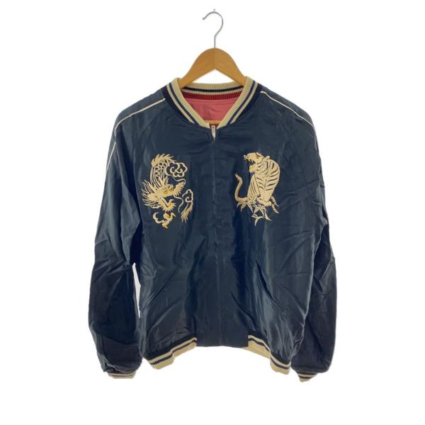 TAILOR 東洋◇スカジャン/XL/レーヨン/BLK/無地/TT15173 : セカンド