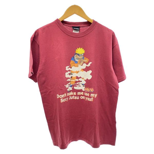 00s/NMARUTO/うずまきナルト/公式タグ/Tシャツ/M/コットン/レッド