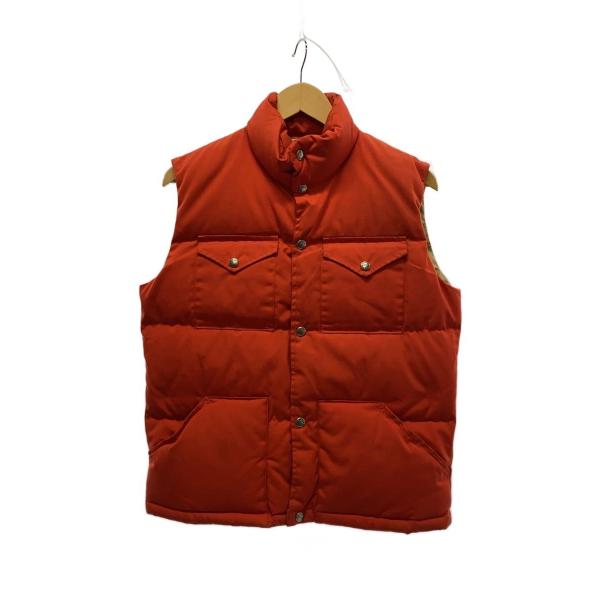 THE NORTH FACE◇70s〜80s/茶タグ/usa製/ダウンベスト/S/ポリエステル