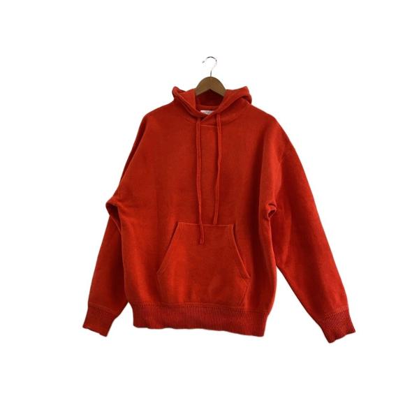 ESTNATION◇カシミヤタッチニットパーカー/L/ポリエステル/ORN