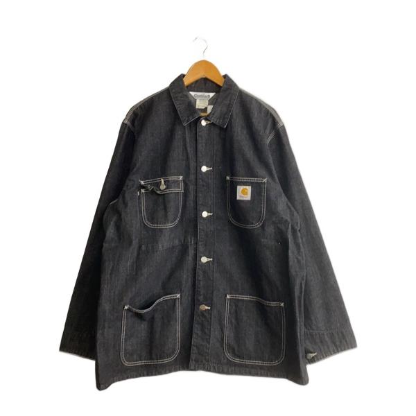 Carhartt カバーオール Lサイズ ブラック Carhartt◇ブラックデニムカバーオール/コットン/BLK/無地/00108-072