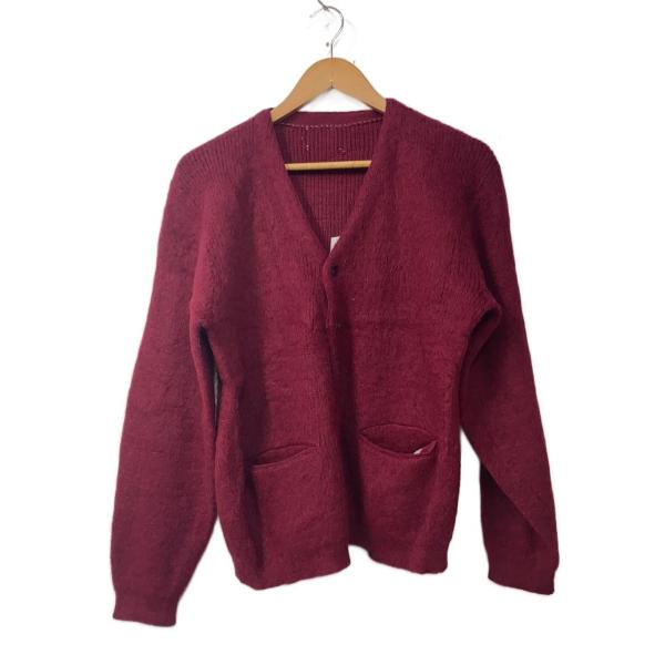 60s/モヘア混/モヘアカーディガン/タグ欠損/カーディガン(厚手