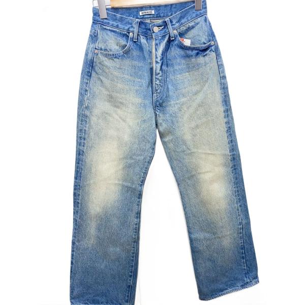 AURALEE◇ストレートパンツ/O/デニム/IDG/A24AP03DH : セカンド