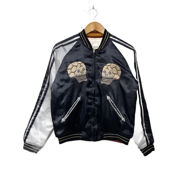 TAILOR 東洋◇U.S.NAVY/スカジャン/S/ポリエステル/NVY/TT11382/髑髏