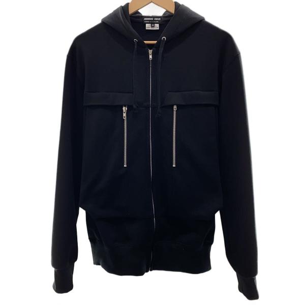 COMME des GARCONS HOMME DEUX ジップパーカー S COMME des GARCONS HOMME DEUX◇ジップパーカー/M/コットン/BLK/DQ