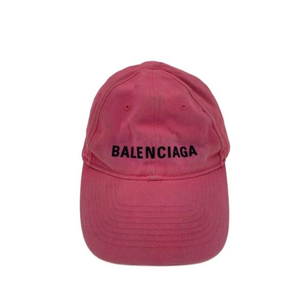 BALENCIAGA◇キャップ/--/コットン/PNK/無地/レディース// : セカンド