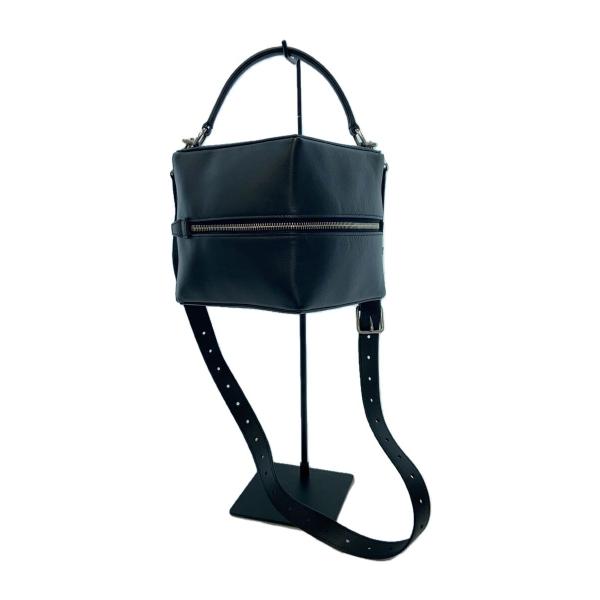 BALENCIAGA レザー ショルダーバッグ BALENCIAGA◇4X4 LEATHER TOP HANDLE BAG/2wayバッグ/レザー/BLK/無地