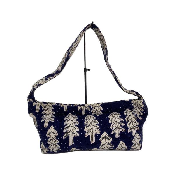 mina perhonen◇ショルダーバッグ/コットン/NVY/ra9752 : セカンド