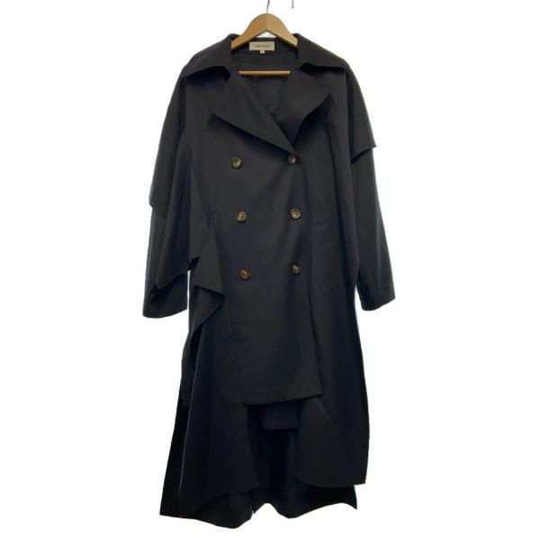 ENFOLD◇トレンチコート/38/ウール/BLK/300DS330-0350 : セカンド
