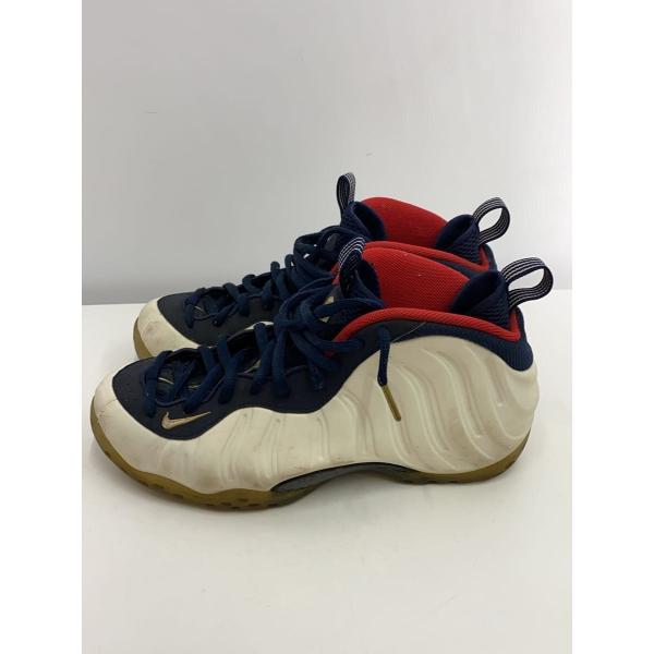 NIKE◆AIR FOAMPOSITE ONE PRM/エアフォームポジットワンプレミアム/ホワイト/575420-400///