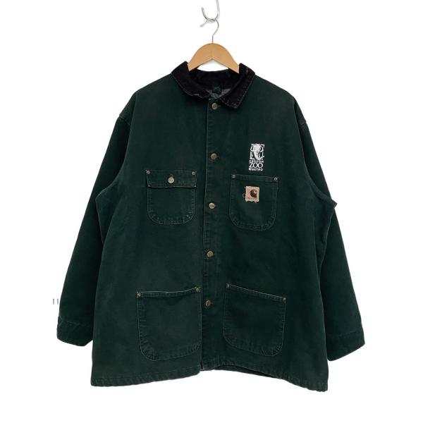 Carhartt◇90s/USA製/MICHIGAN CHORE Coat/XL/コットン/GRN/C02 SPC