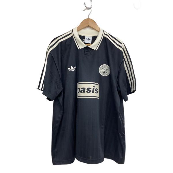 adidas◇×OASIS/Oasis Tour Jacquard Jersey/XL/ポリエステル/BLK