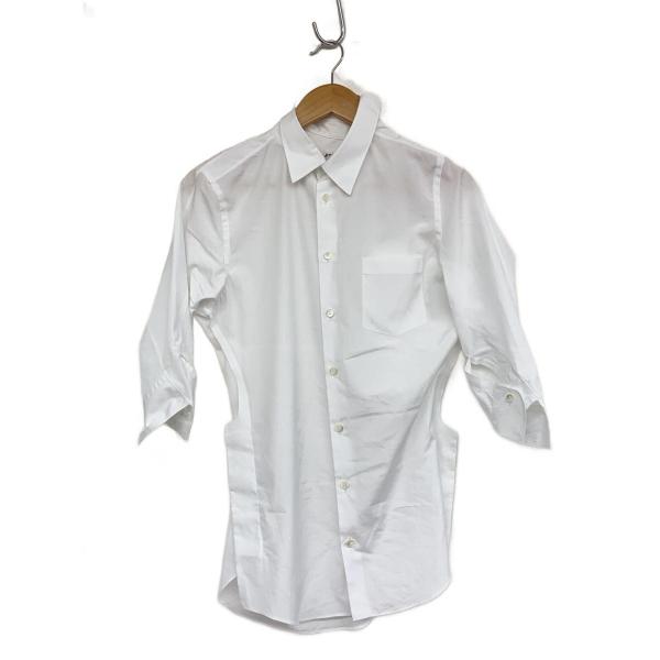 JUNYA WATANABE COMME des GARCONS◇半袖シャツ/L/コットン/WHT/無地