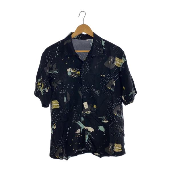 Porter Classic◇アロハシャツ/M/レーヨン/BLK : セカンドストリート