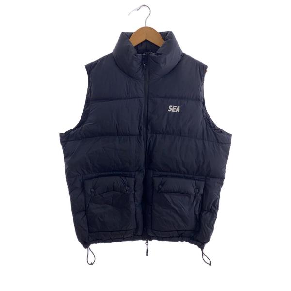 WIND AND SEA◇ダウンベスト/XL/ナイロン/BLK// : セカンドストリート