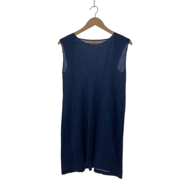 PLEATS PLEASE ISSEY MIYAKE ノースリーブ PLEATS PLEASE ISSEY MIYAKE◇ノースリーブワンピース/4/ポリエステル