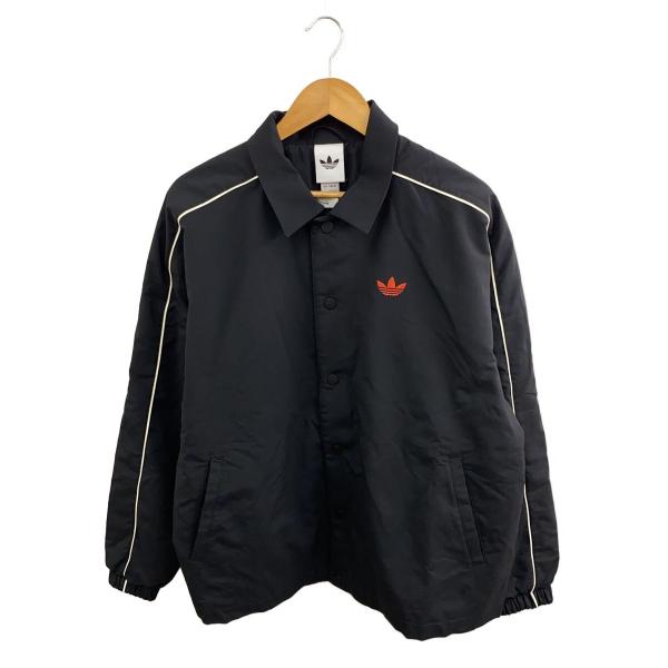 adidas◇コーチジャケット/XL/ポリエステル/BLK/KA5462 : セカンド