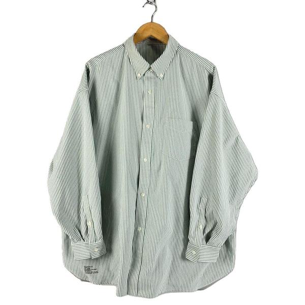 FreshService◇長袖シャツ/--/ポリエステル/WHT/ストライプ/FSC241 